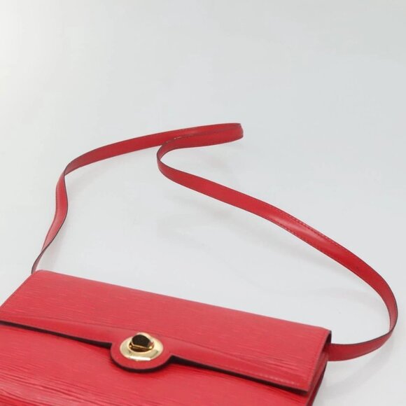 LOUIS VUITTON Epi Pochette Arche Shoulder Bag Red LV Auth - Picture 9 of 16